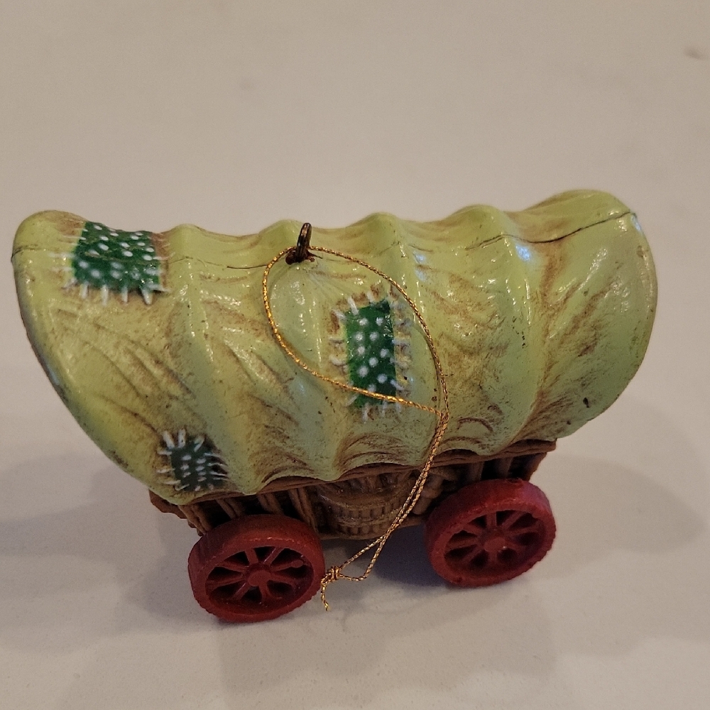Vintage Bradford Exchange Covered Wagon Ornament